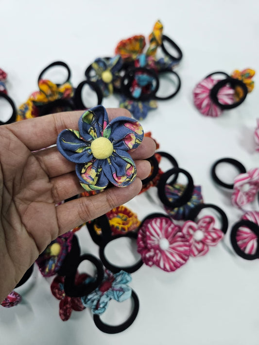 Button Flower Hairbands