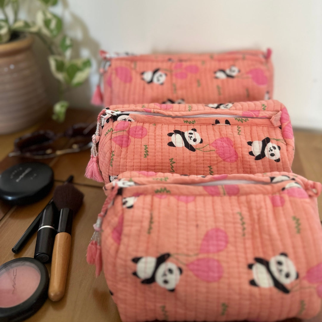 Pink Panda Toiletry Kit