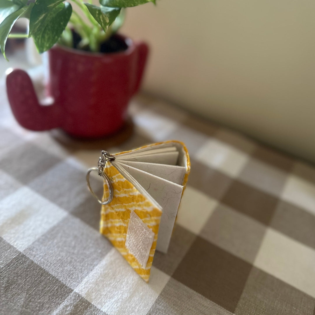 Yellow Pocket Diary Keyring