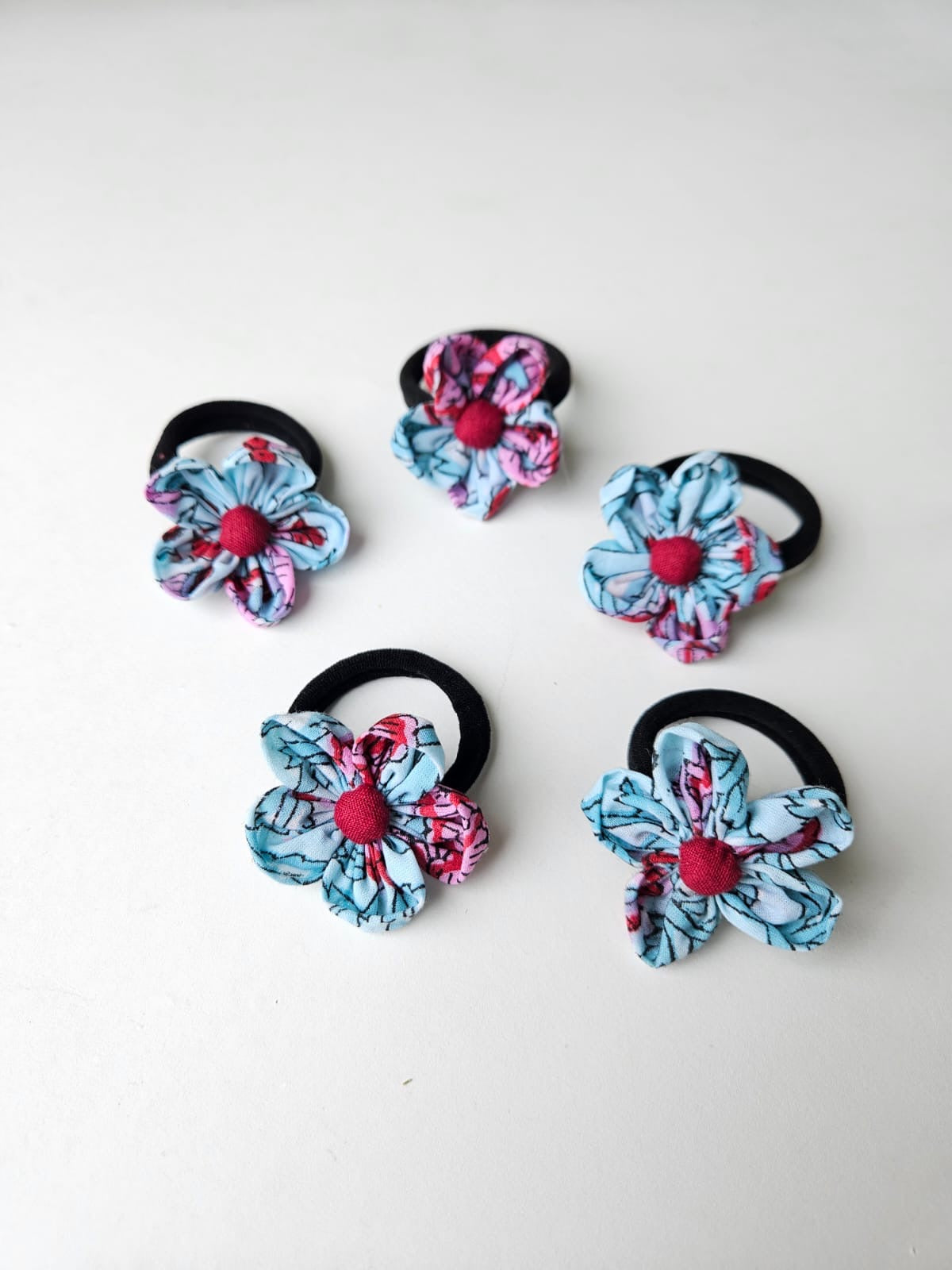 Button Flower Hairbands