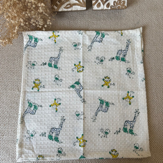 Naughty Blue Giraffe Face Towel