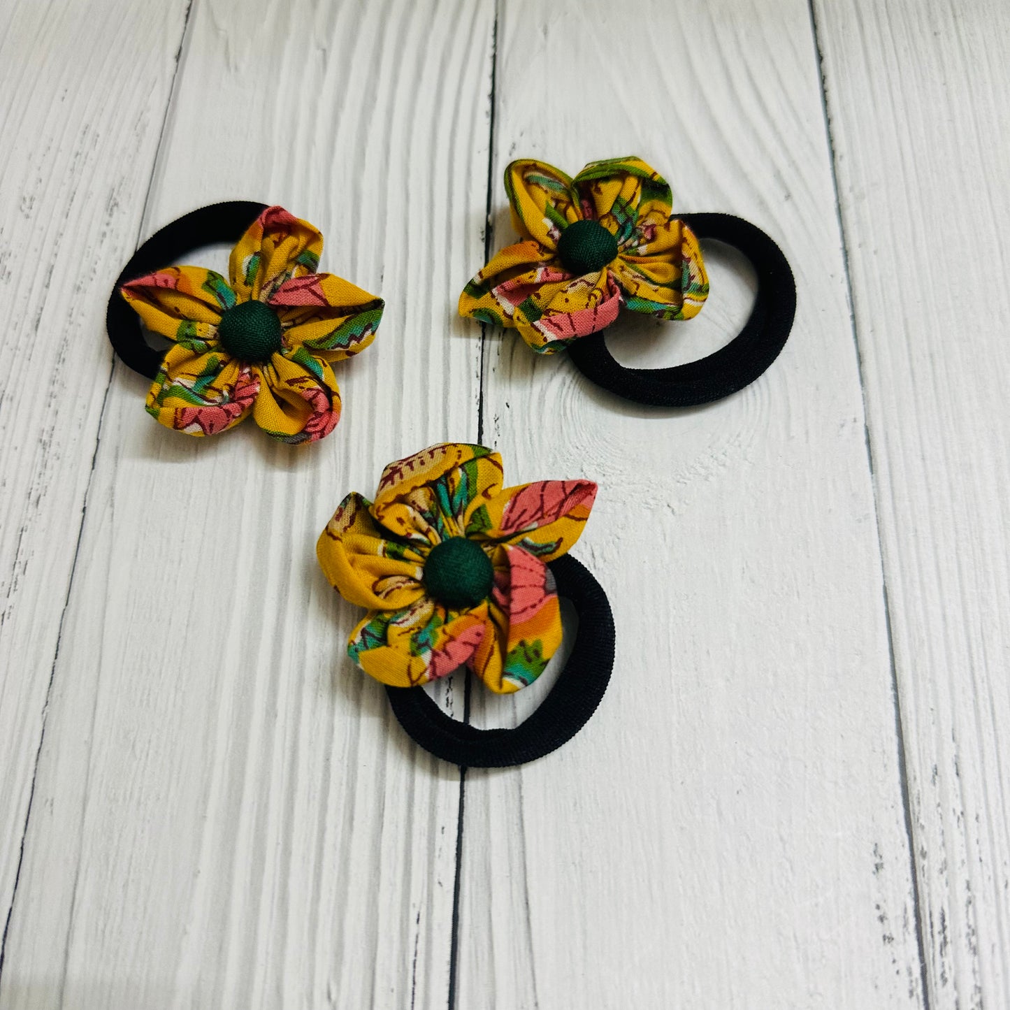 Button Flower Hairbands