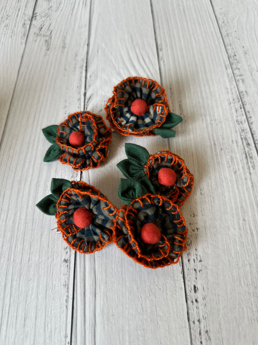 Stitch Flower Hairclips