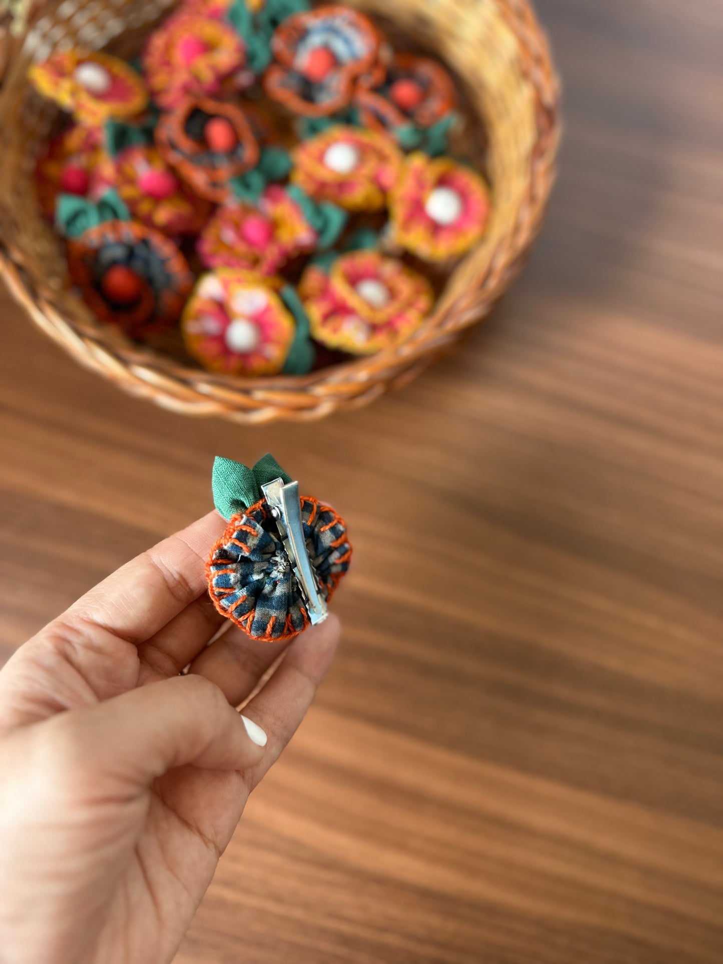 Stitch Flower Hairclips