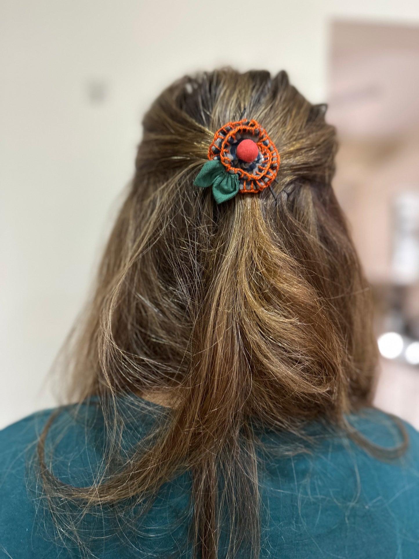 Stitch Flower Hairclips