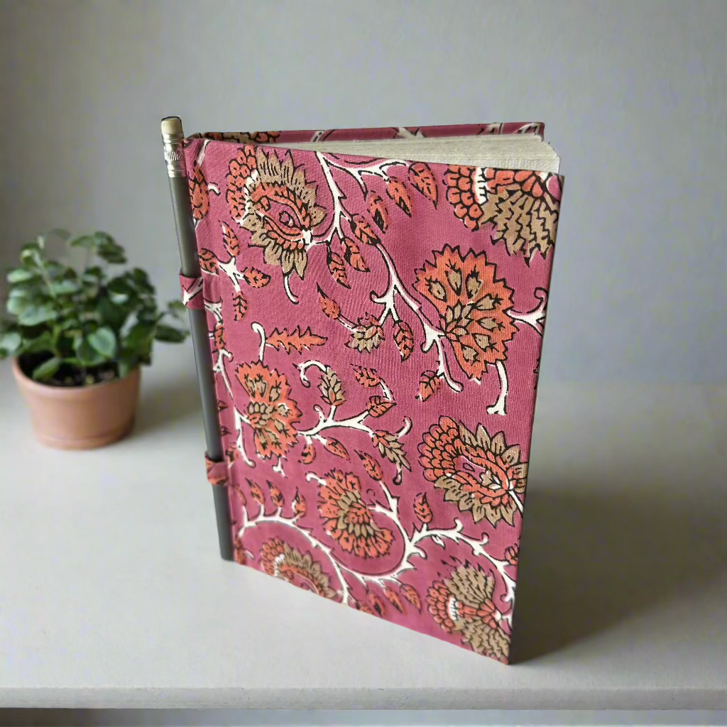 Orange Pink Loop Diary