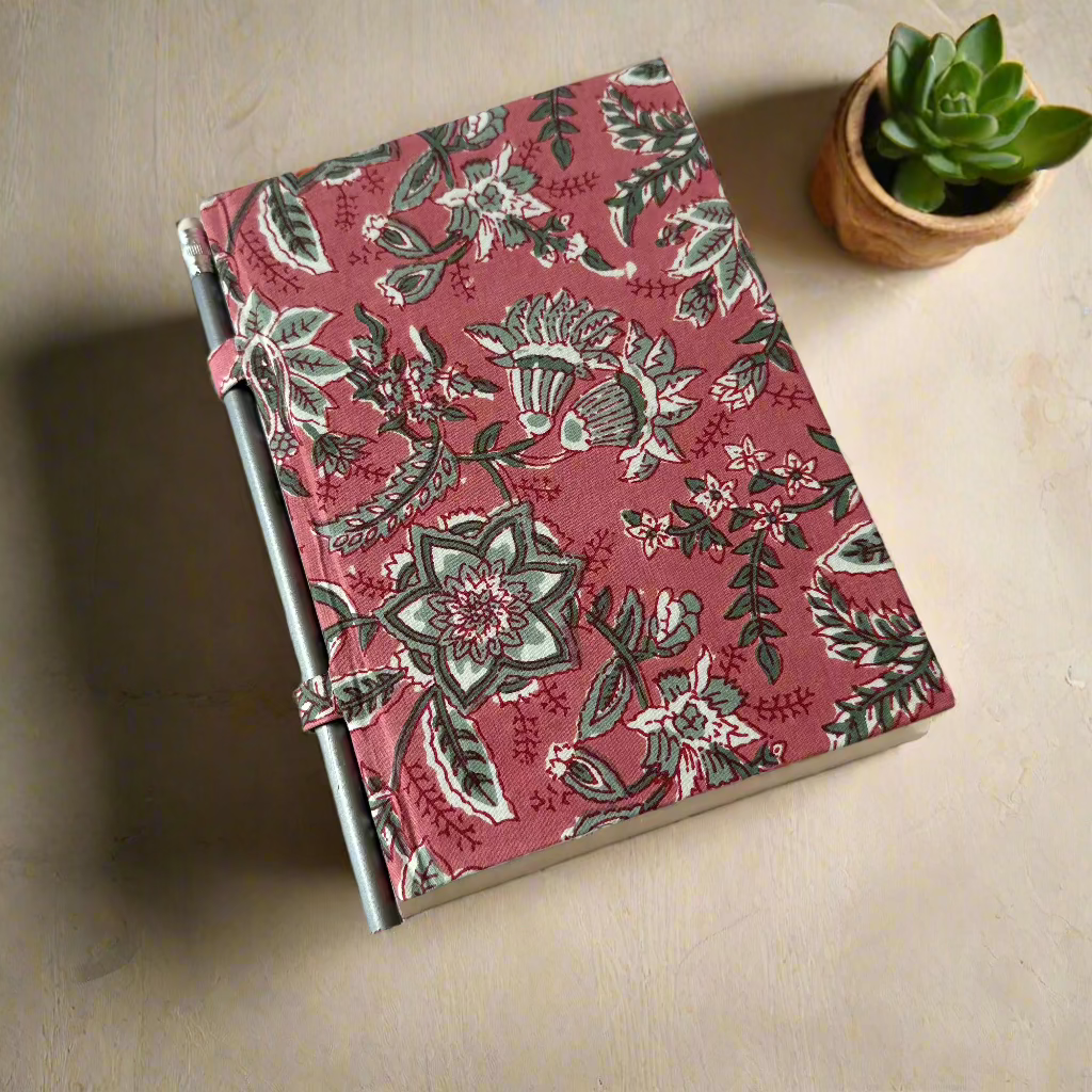 Grey Pink Loop Diary