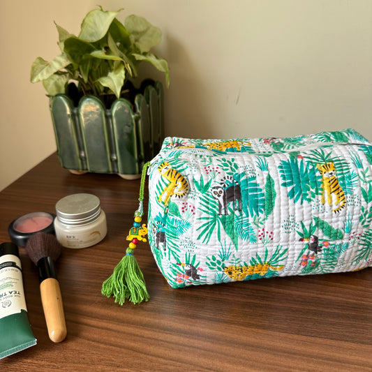 Black Toucan Bird Toiletry Kit