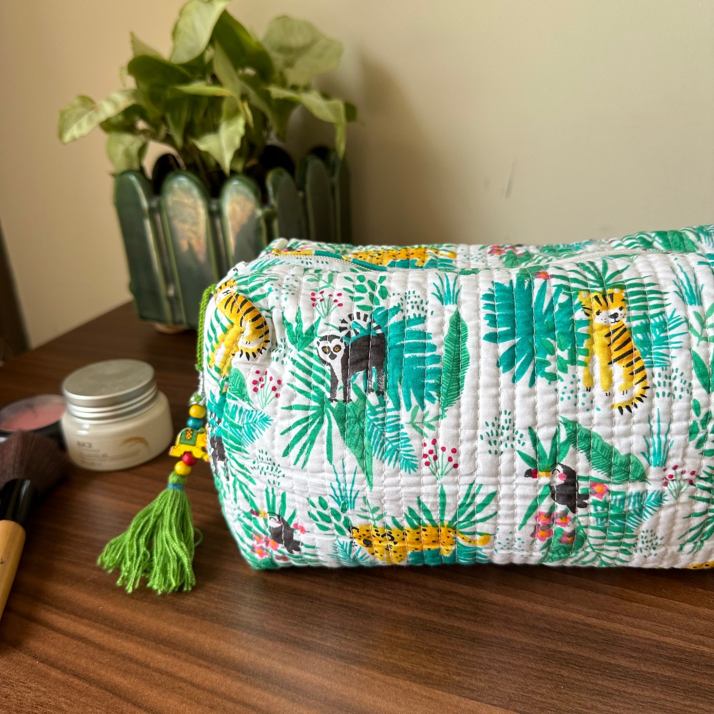 Black Toucan Bird Toiletry Kit