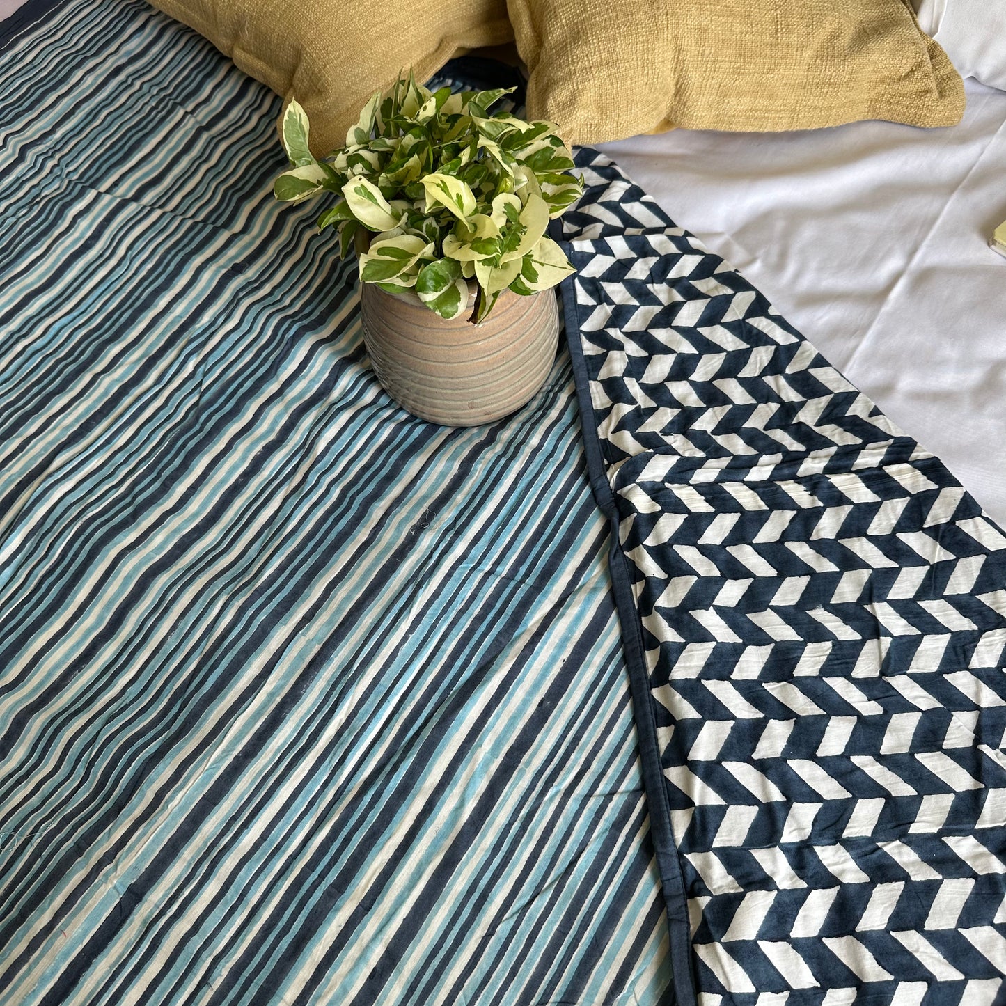 Blue Ocean Stripes Single Dohar