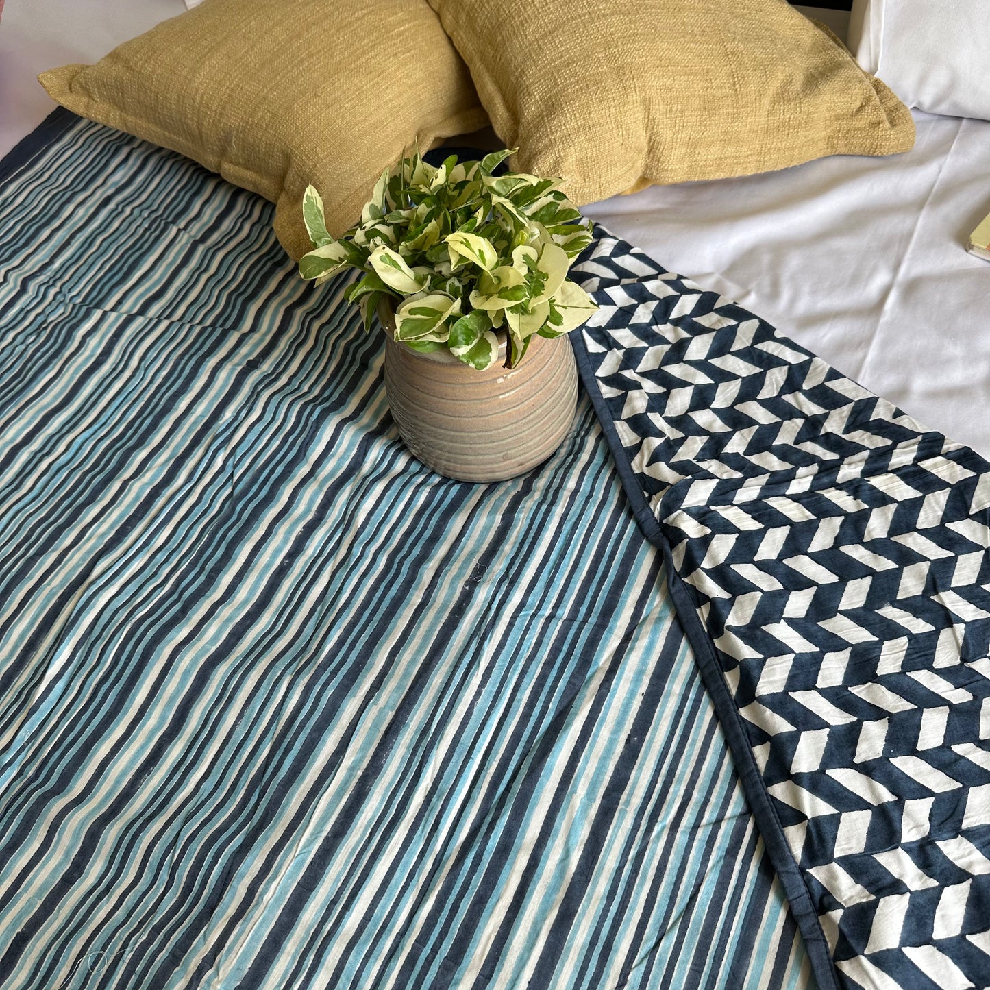 Blue Ocean Stripes Single Dohar