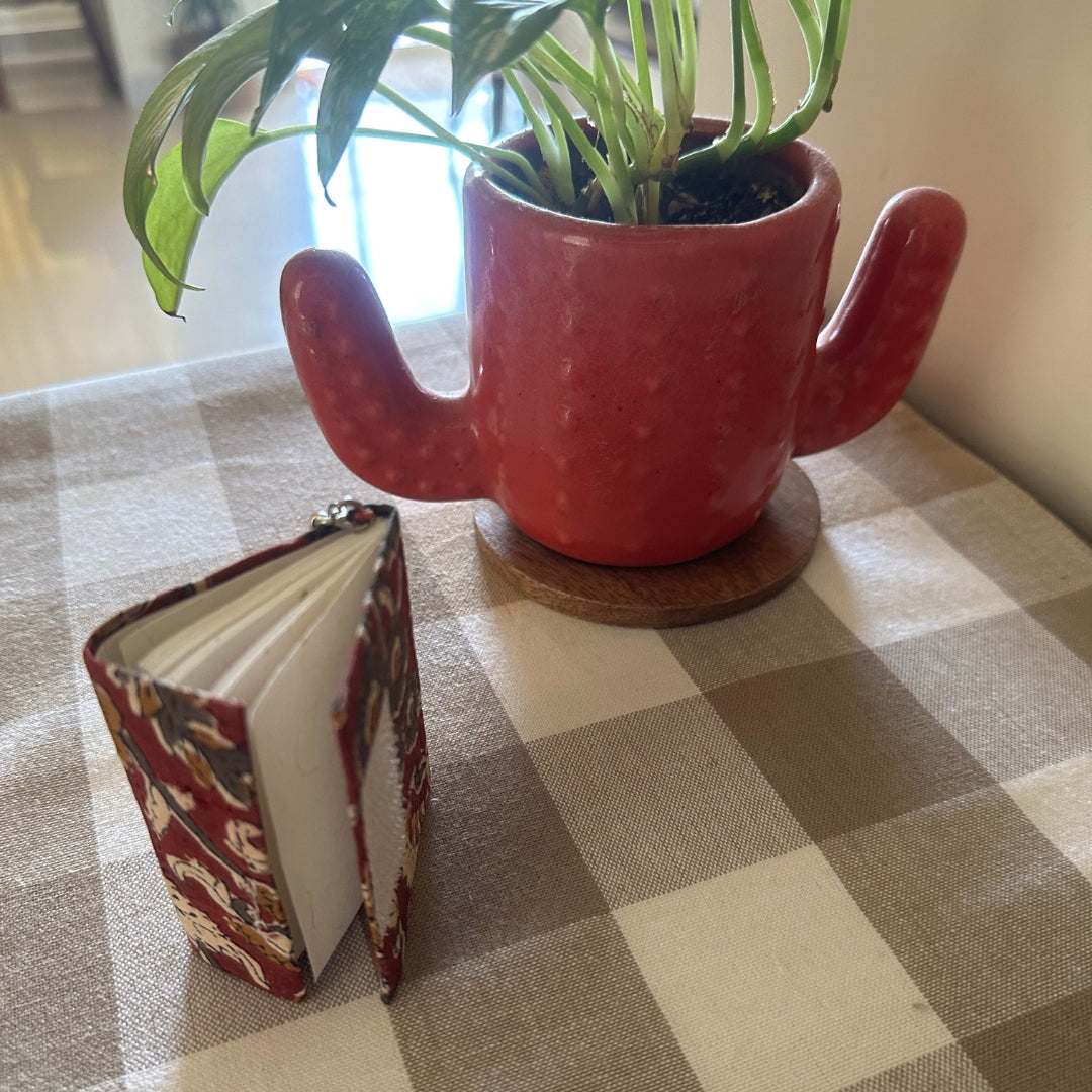 Maroon Pocket Diary Keyring