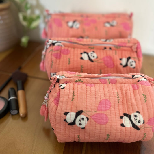 Pink Panda Toiletry Kit