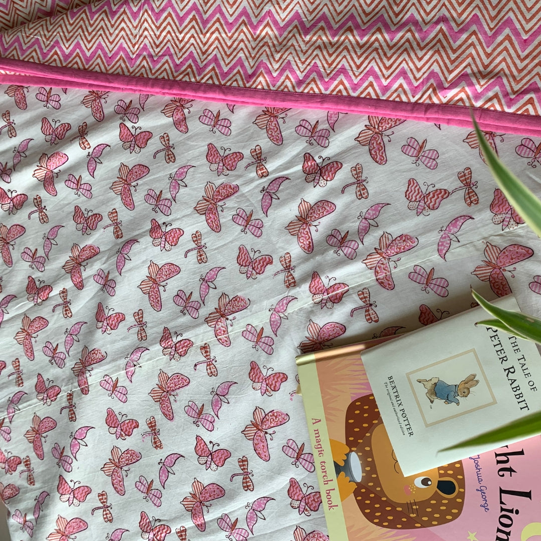 Pink Flying Butterfly Single Dohar