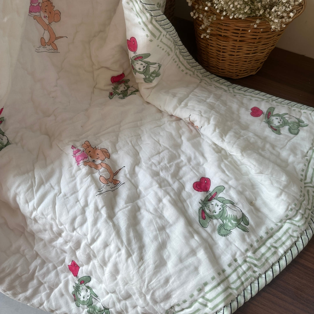 Hearty Teddy Baby Quilt