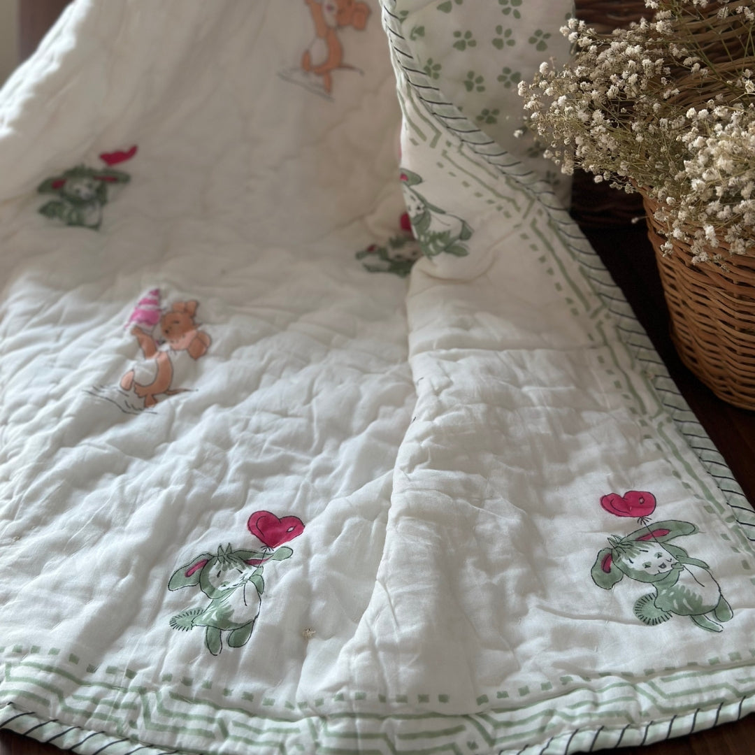 Hearty Teddy Baby Quilt