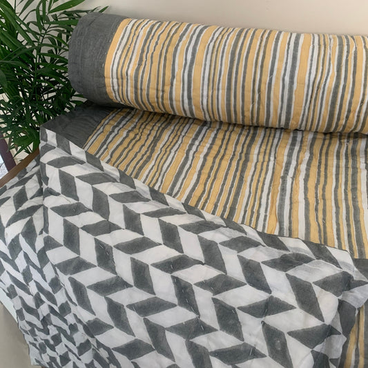 Sunny Stripes Single Quilt