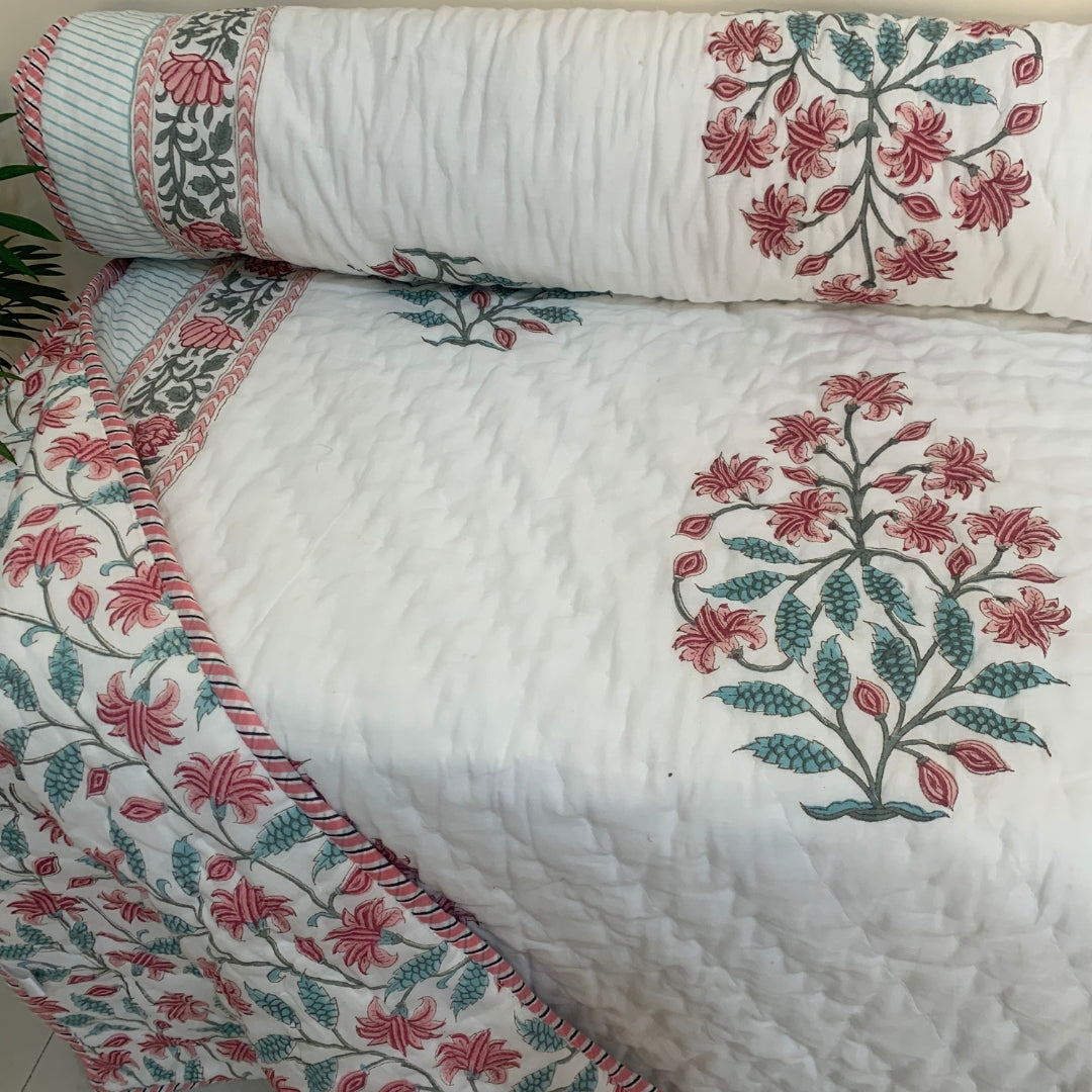 Red Jaal Single Quilt