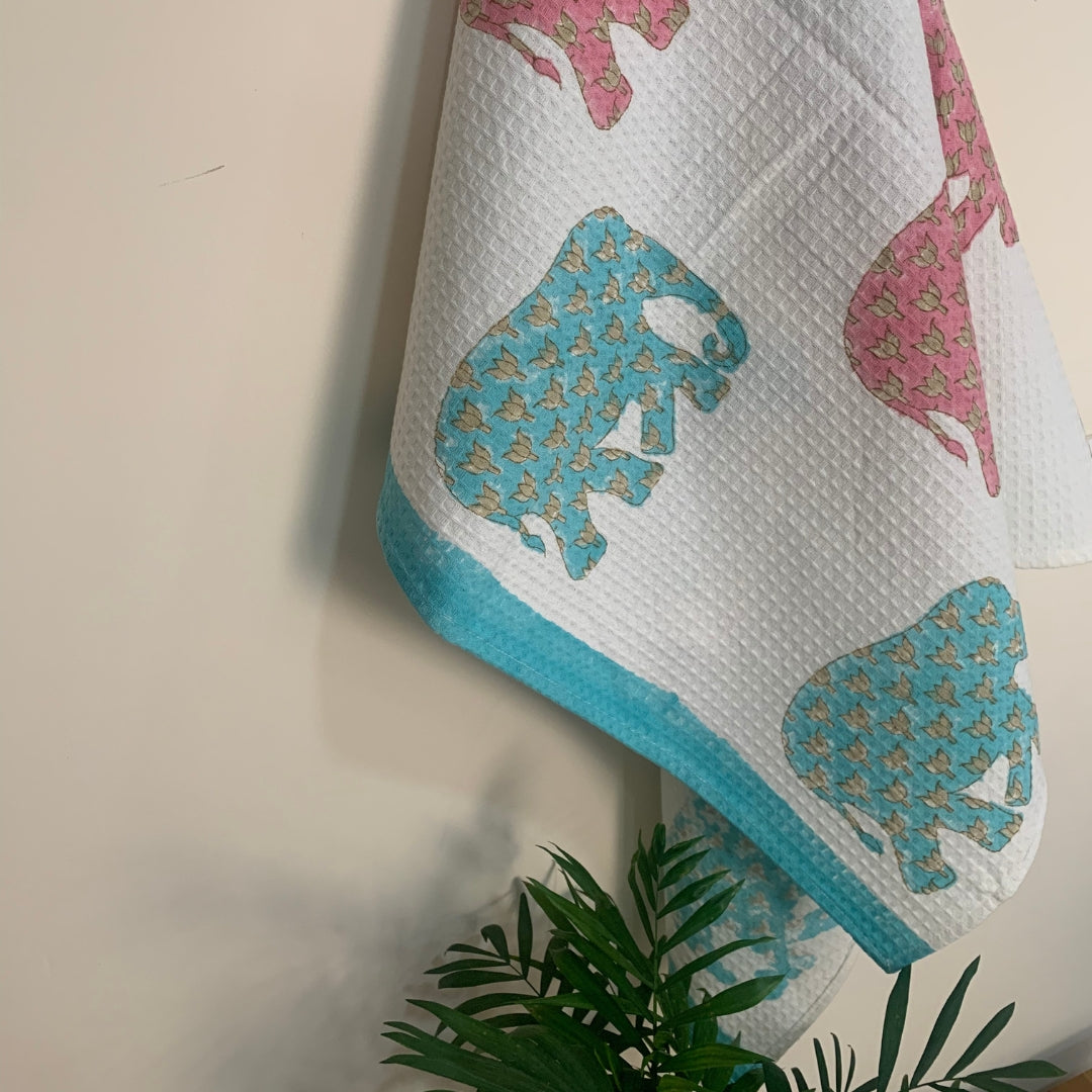 Lotus Elephant Bath Towel