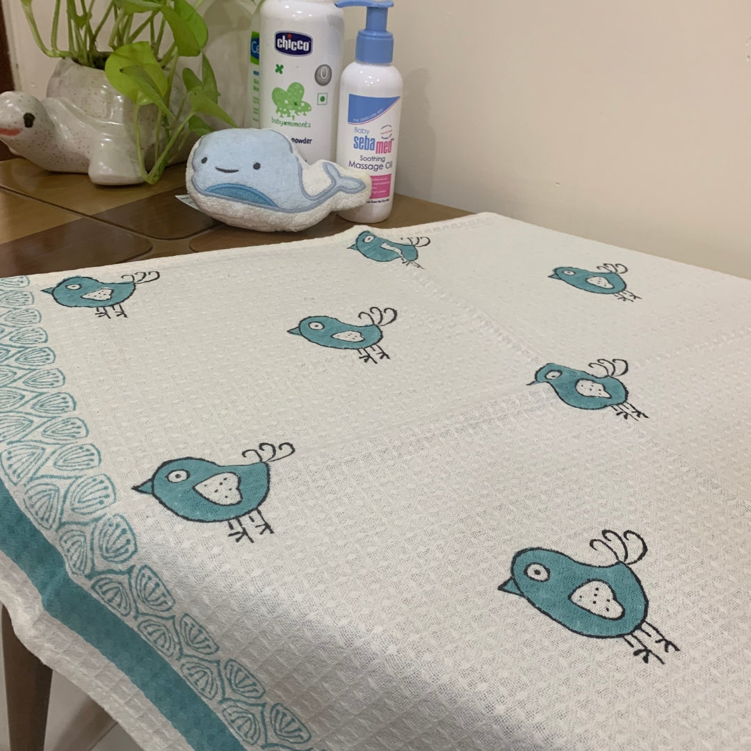 Blue Bird Bath Towel