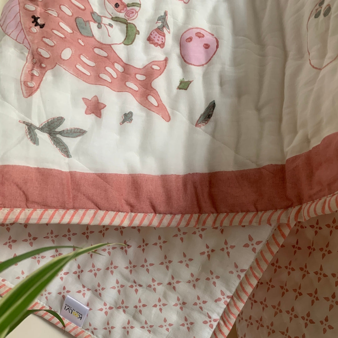 Joyful Dolphins Baby Quilt