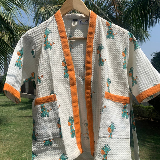 Green Giraffe Bathrobe