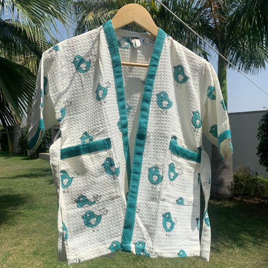 Blue Bird Bathrobe