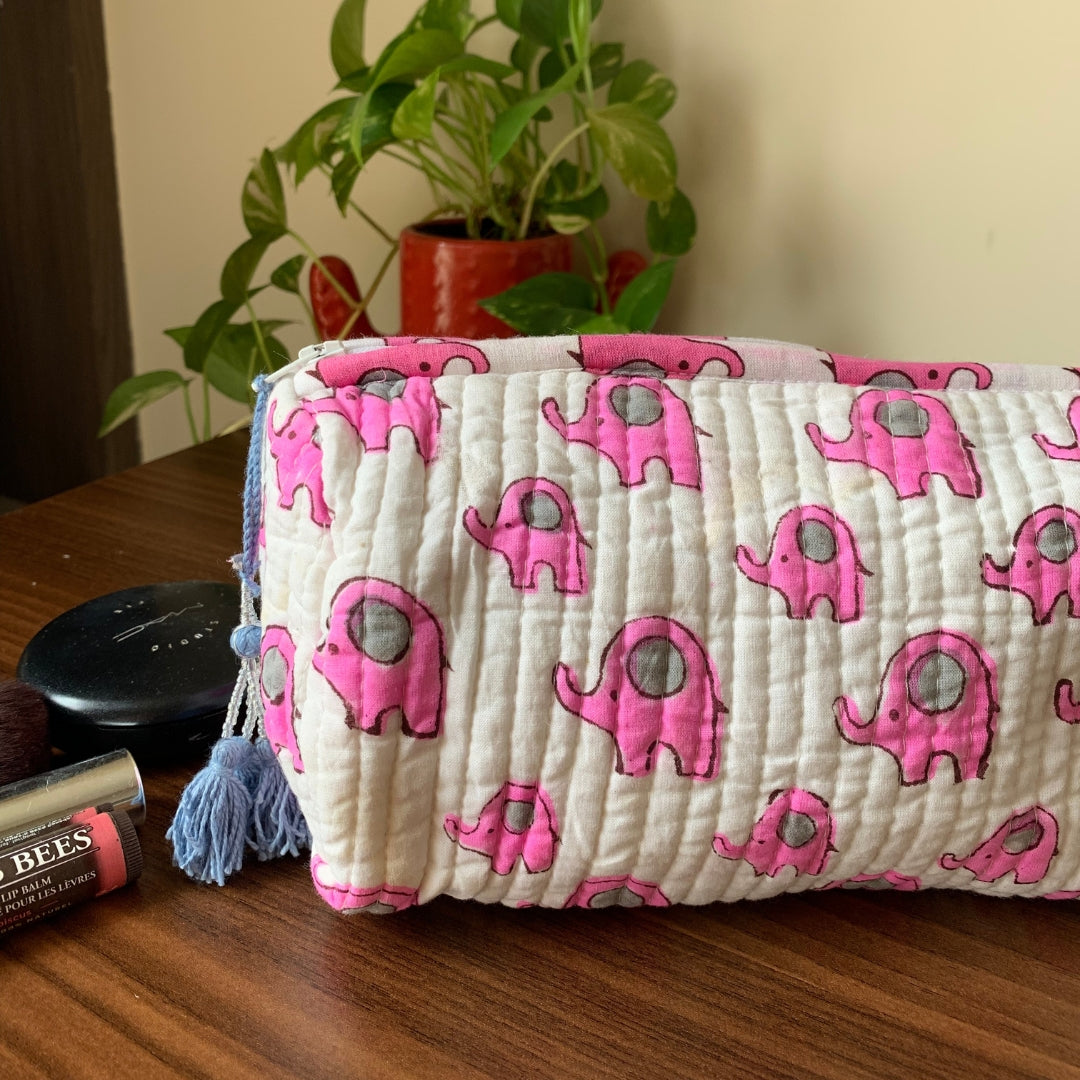 Pink Grey Elle Toiletry Kit