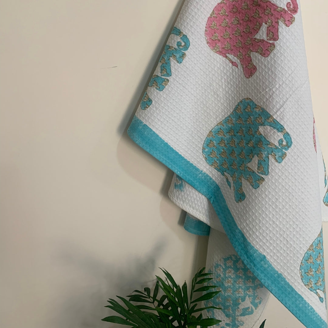 Lotus Elephant Bath Towel