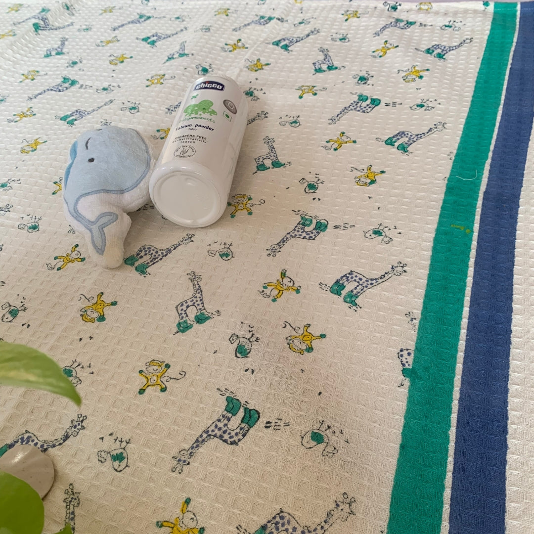 Naughty Blue Giraffe Towel