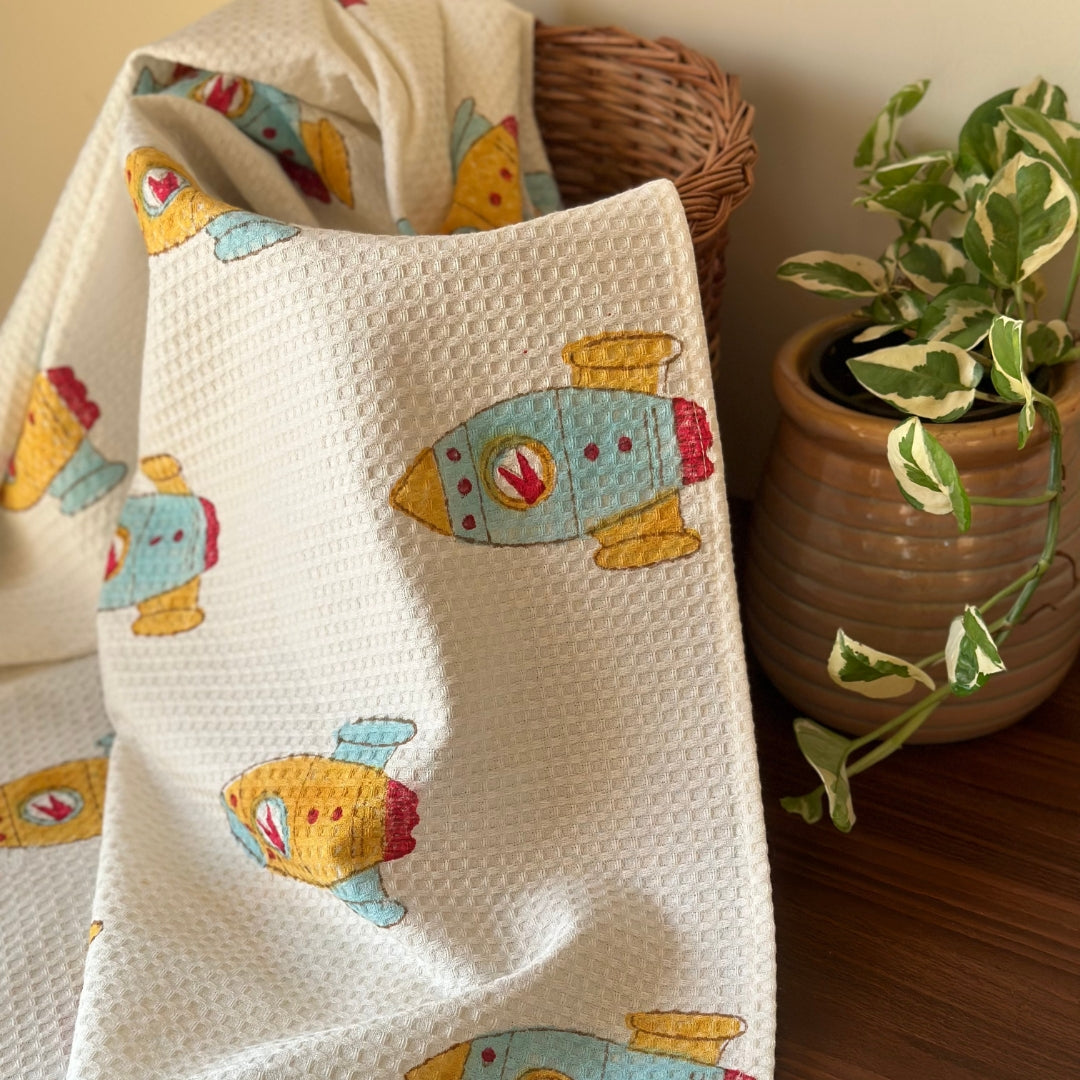 To the Moon and Back Bath Towel