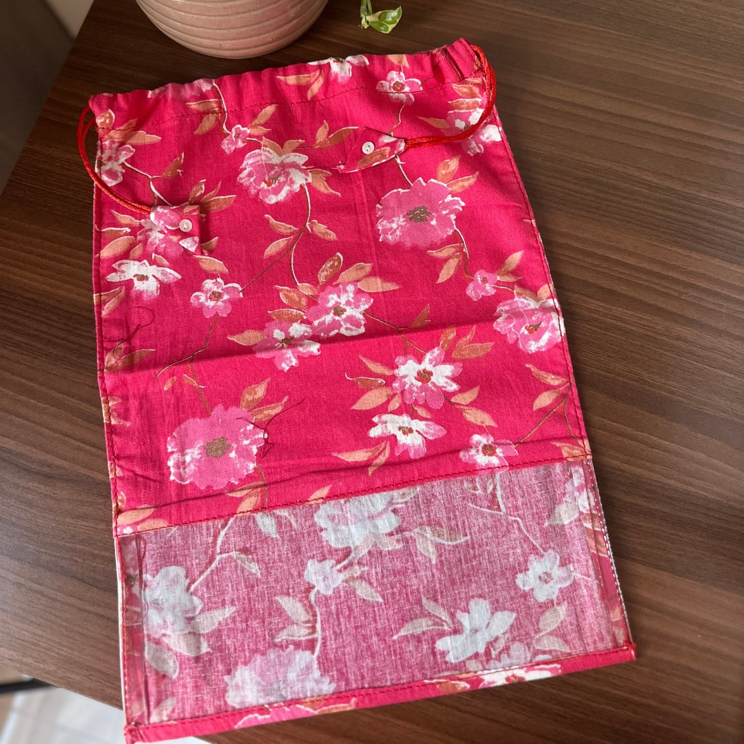 Red Hibiscus Toy Bag