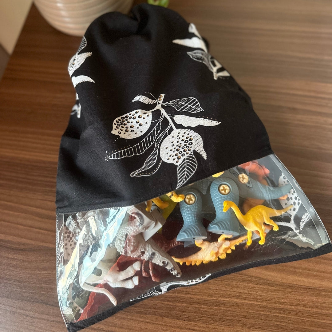 Black & Beige Toy Bag