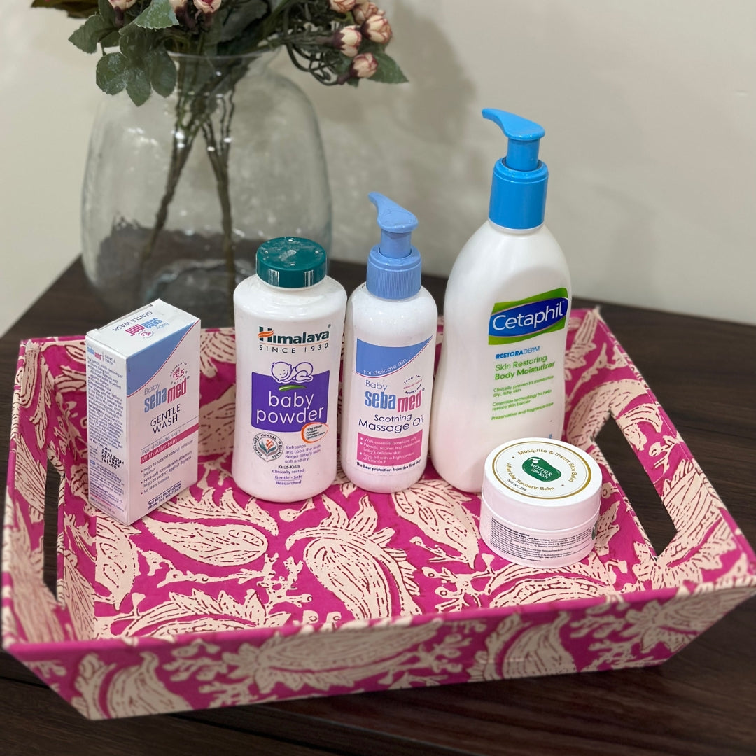 Hot Pink Flowers Trinket Tray