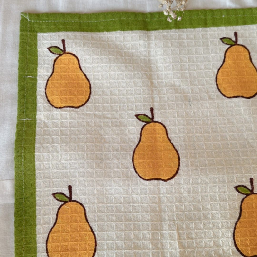 Yellow Pears Face Towel