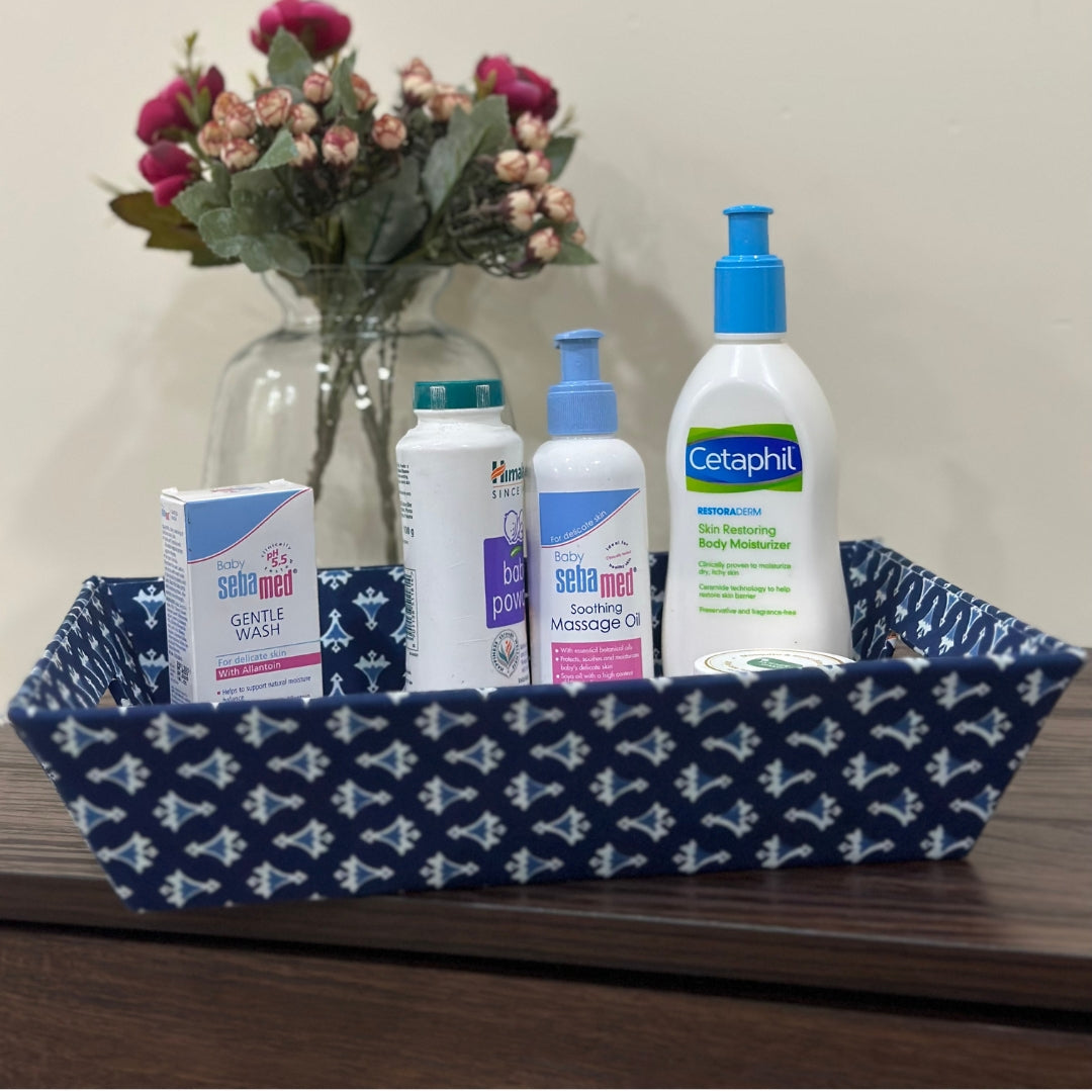 Indigo Triangles Trinket Tray