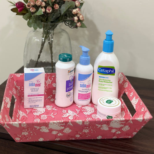 Pink Flowers Trinket Tray