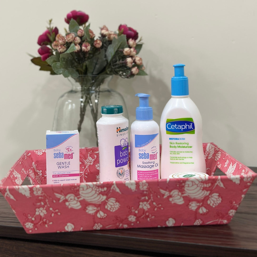 Pink Flowers Trinket Tray