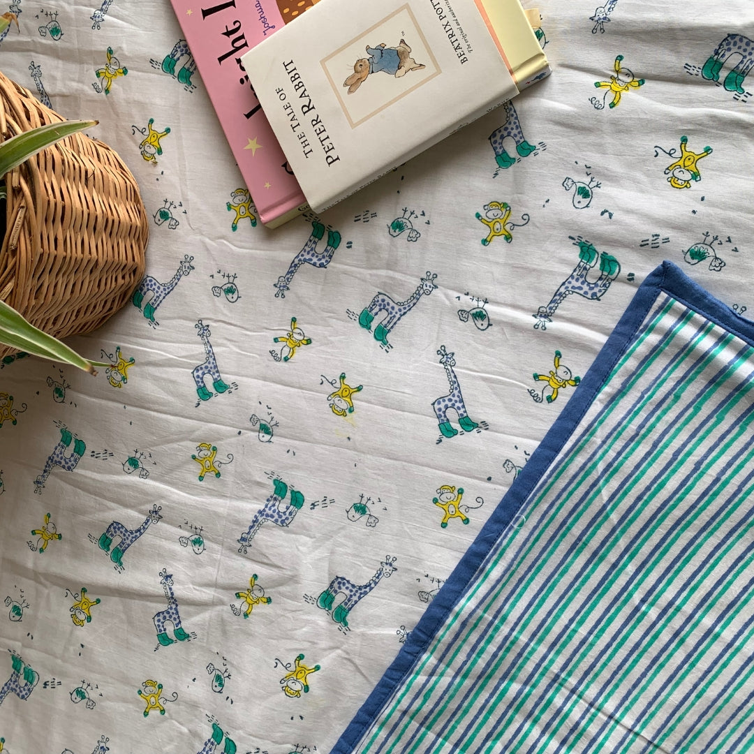 Naughty Blue Giraffe Single Dohar