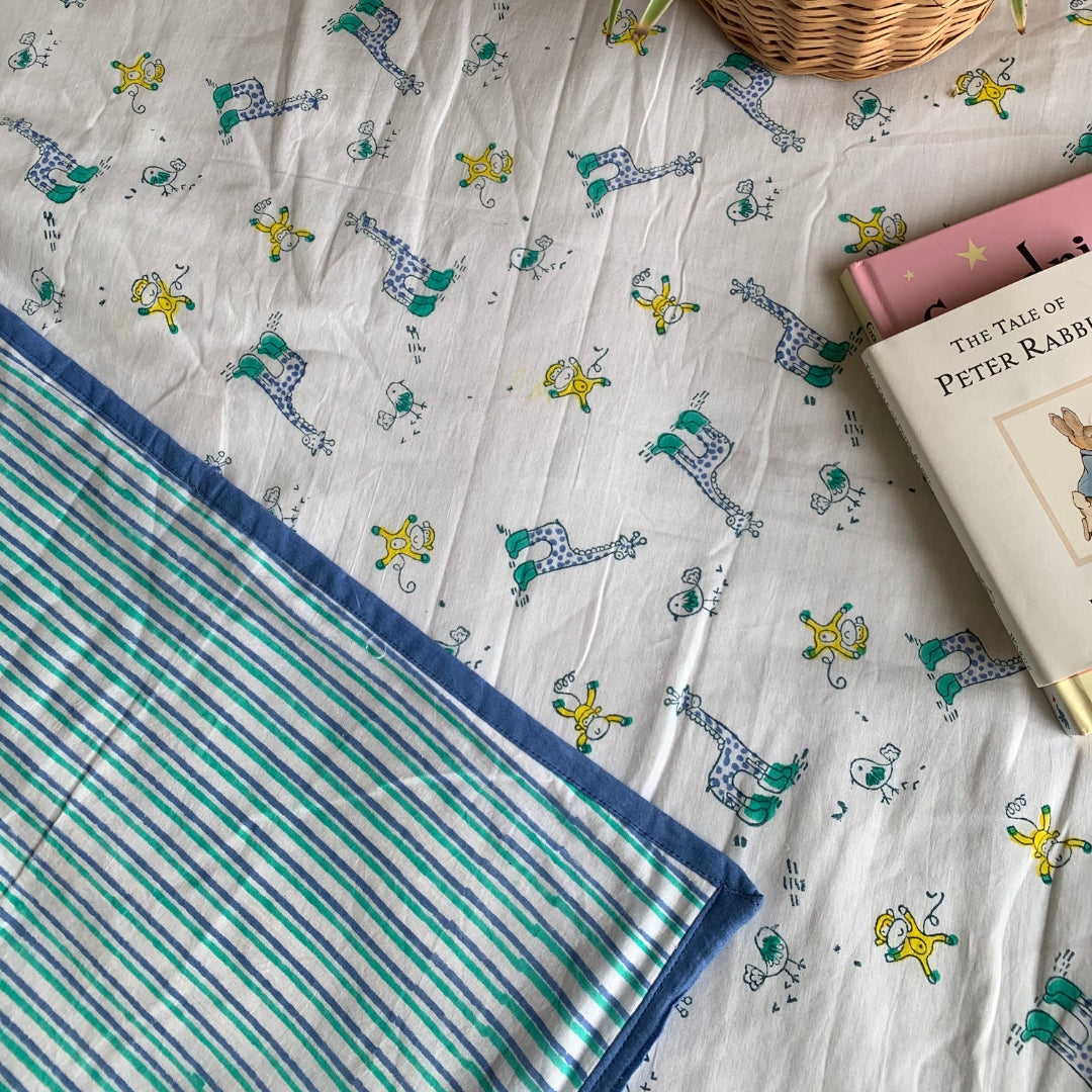 Naughty Blue Giraffe Single Dohar