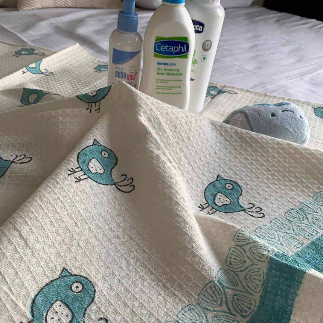 Blue Bird Bath Towel