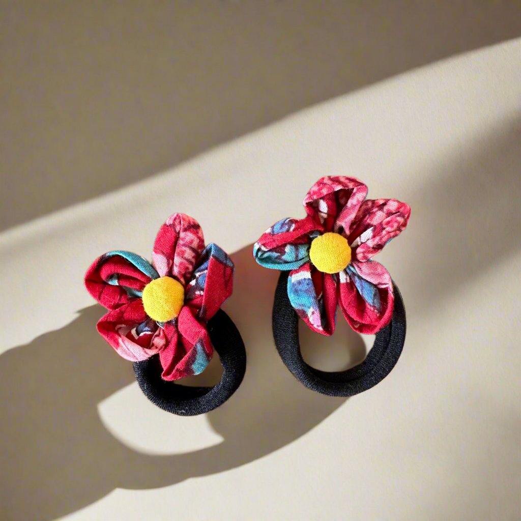 Button Flower Hairbands