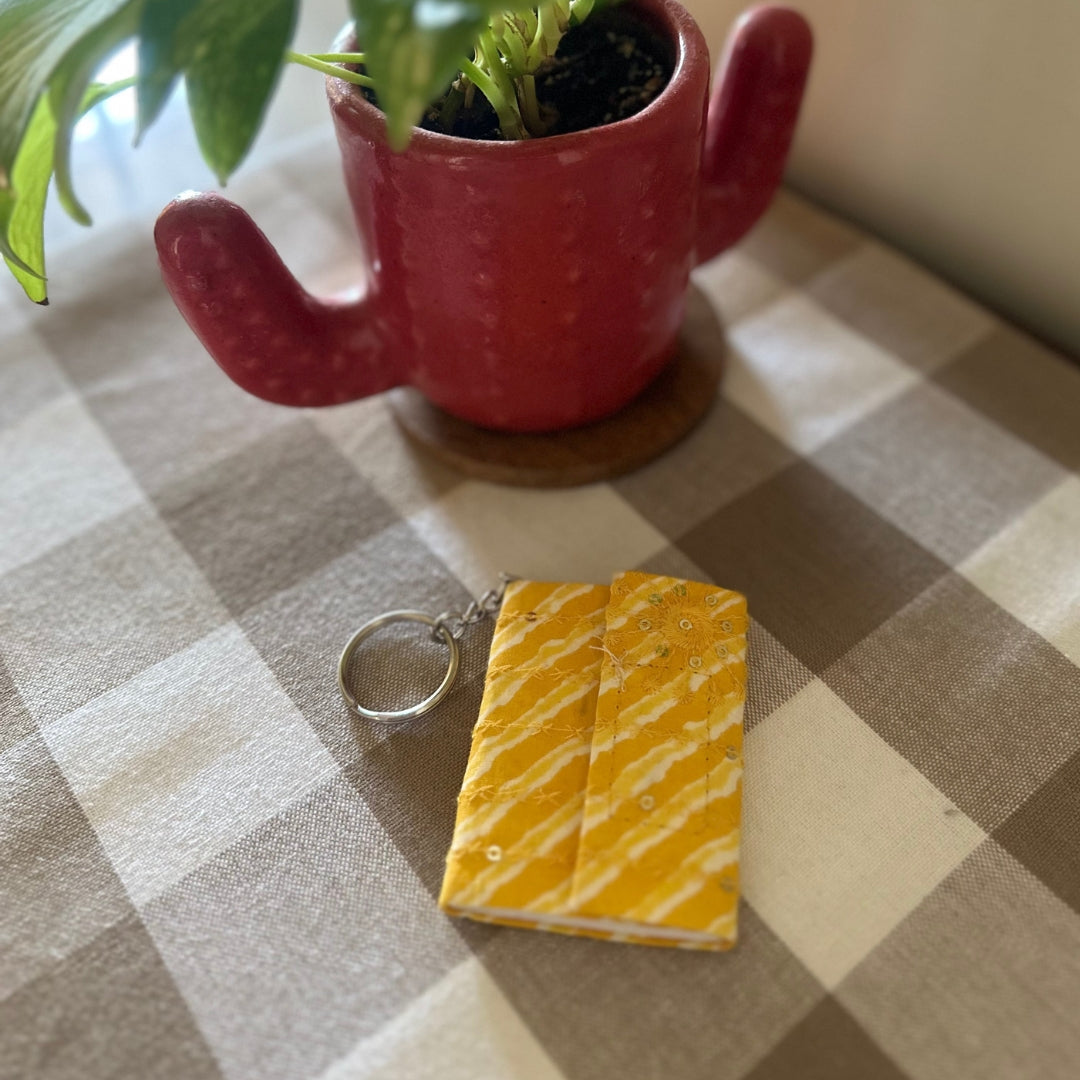 Yellow Pocket Diary Keyring