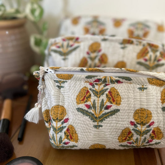 Yellow Marigold Toiletry Kit