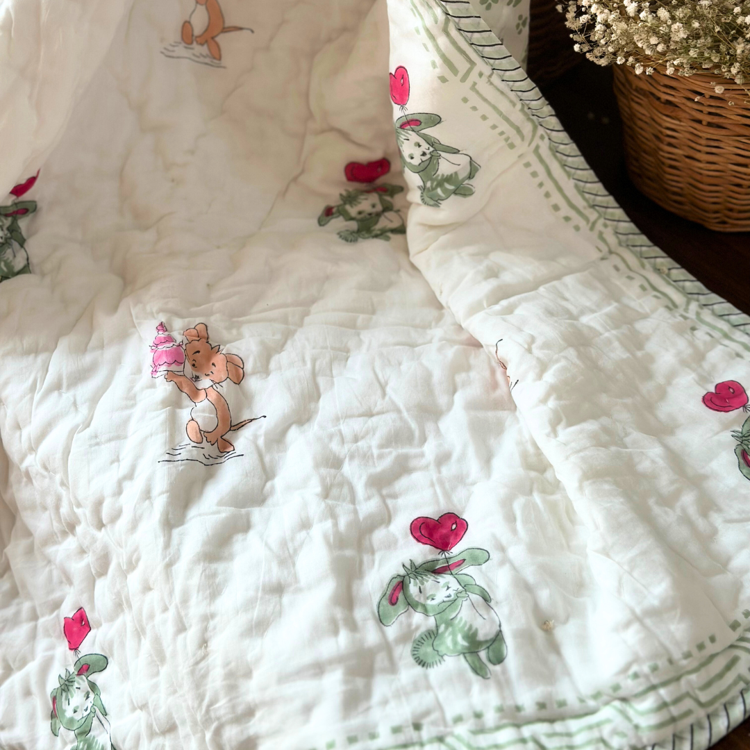 Hearty Teddy Baby Quilt