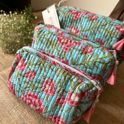 Pink Turquoise Toiletry Kit