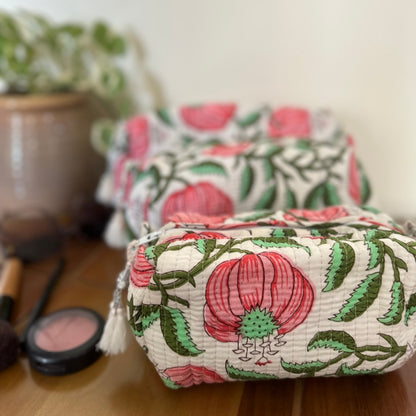 Pink Pumpkin Toiletry Kit