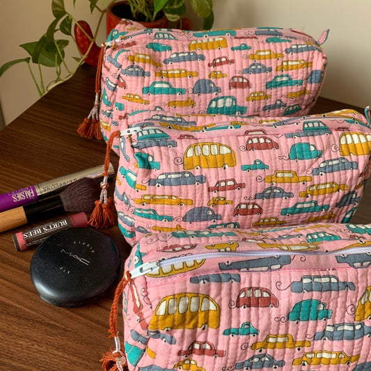 Pink Multi Cars Toiletry Kit