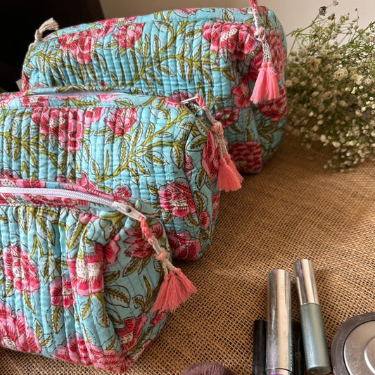 Pink Turquoise Toiletry Kit