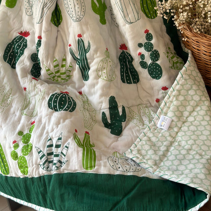Corny Cactus Baby Quilt